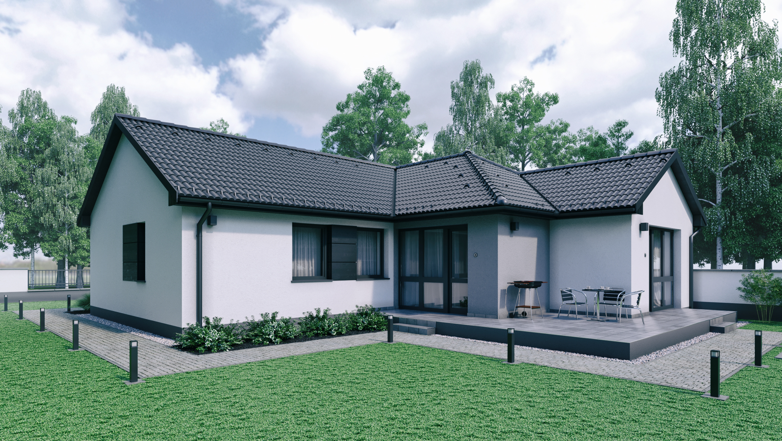 100m2 lakás + garázs – modern (3 hálószoba + nappali)